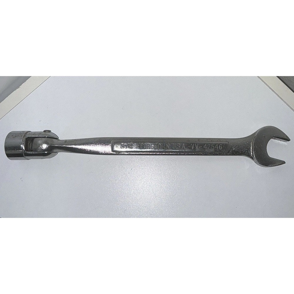 Sears Craftsman Socket Flex Head Vintage Saltus Wrench 42546 -VV 12Pt USA 3/4" - Picture 2 of 6